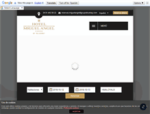 Tablet Screenshot of hotelmiguelangel.com